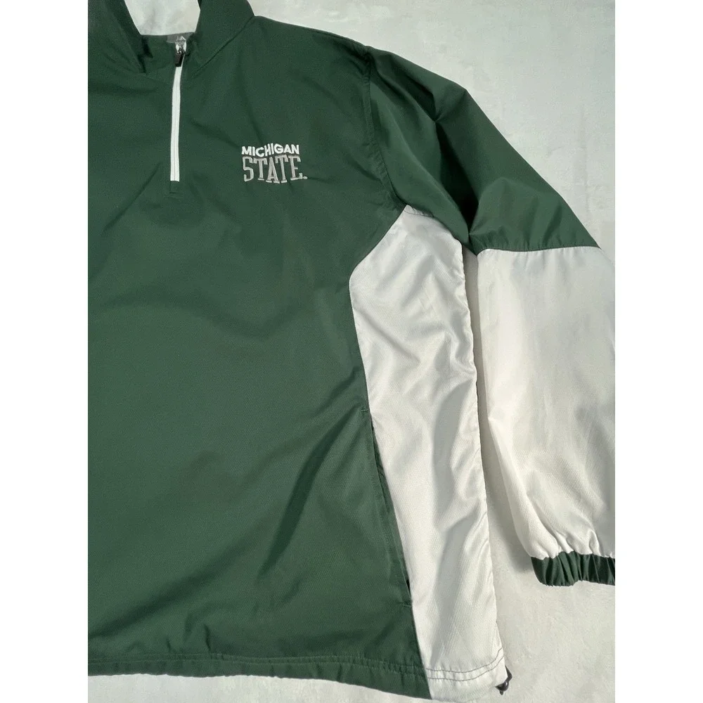 Michigan State Spartans‎ Mens L Windbreaker Pullover Quarter Zip Knights Apparel